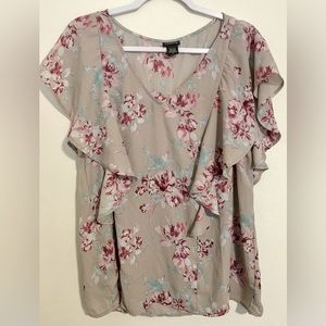 EUC Torrid Sleeveless Flutter-sleeve Top Women’s Size 0 - L/12